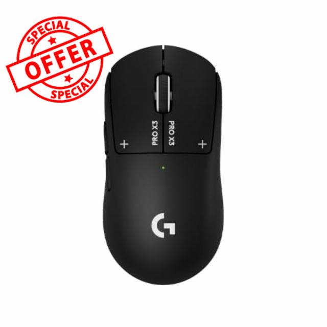 Logitech G PRO X3 SUPERSTRIKE Gaming Mouse - Black                                                          LIGHTSPEED Wireless