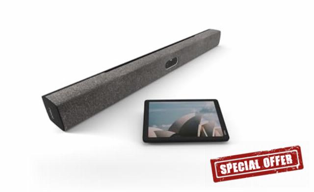 Neat Bar Pro Video Conferencing Camera with 8” Touch Panel & Wall Mount – 2 x 50MP Cameras