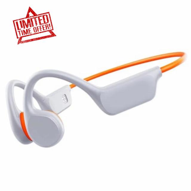 DeepWavix Swimming Headphones (White orange)