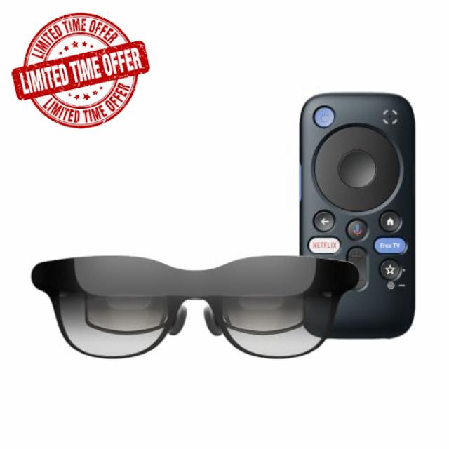 RayNeo GT AR/XR glasses with Pocket TV Pro (supports Netflix & Dolby Vision)