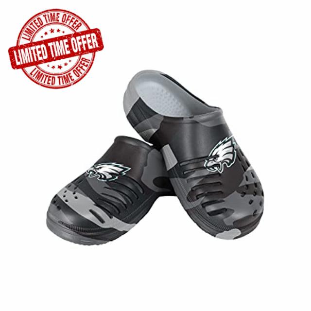 FOCO Men's NFL Team Logo Garden Water Sandals Shoes Slipper Clogs                                                          Casual Shoes