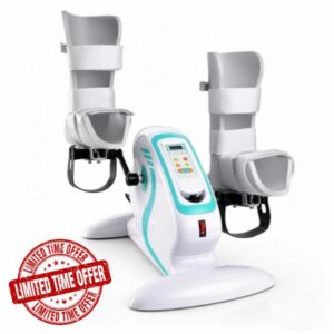Mini Exercise Bike Motorized Pedal Exerciser for Seniors with Leg Support                                                          Health & Fitness Smart Mini Bike Electric Arm and Leg Pedal Exerciser with Monitor
