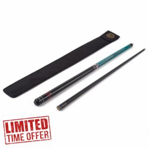 BCE Christophe Lambert X Series English Pool Cue and Case - Aqua Green                                                          Specialist English Pool Cue developed with Christophe Lambe