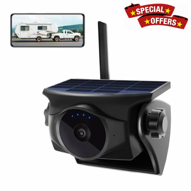 1080P Solar Wireless Reversing Camera Magnetic WiFi Night Vision                                                          365-Day Standby