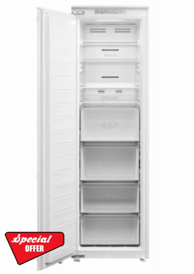 ICE KING 212L Tall Integrated Freezer - Frost Free - 4 Star - 54cm - White                                                          Super freeze mode