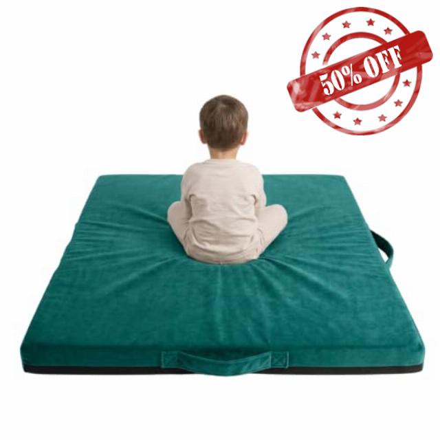 Sensory Velvet Safe Play Non Slip Landing Tumbling Crash Mat                                                          Neuro Divergent Surrounding
