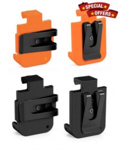 4-Pack Belt Clips Compatible with Arccos Air & Link Pro Golf Trackers                                                          2 Vertical & 2 Horizontal Portable Clips