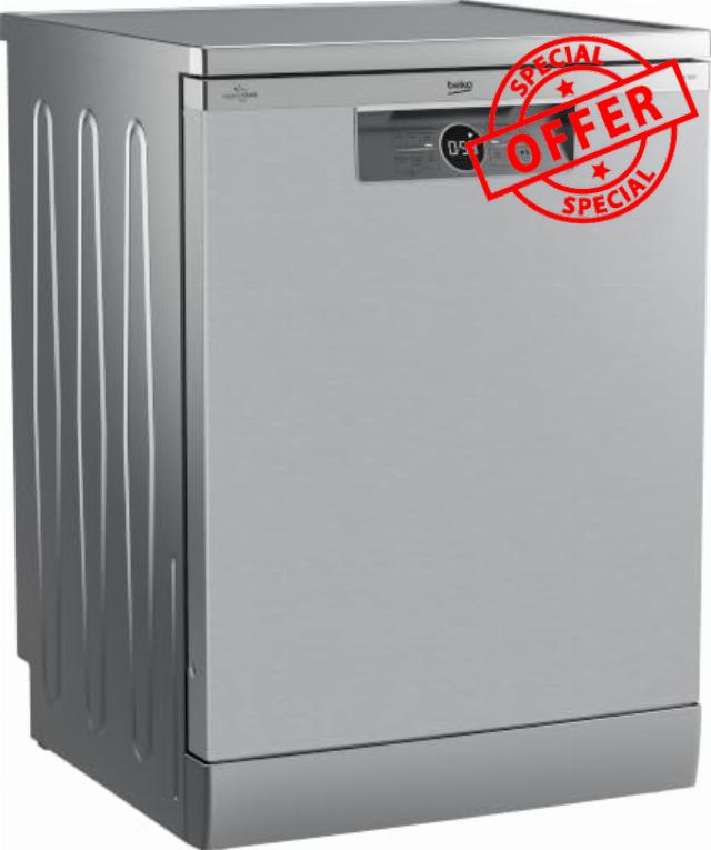 Beko HygieneIntense™ Standard Dishwasher - Silver - D Rated           [Energy Class D]