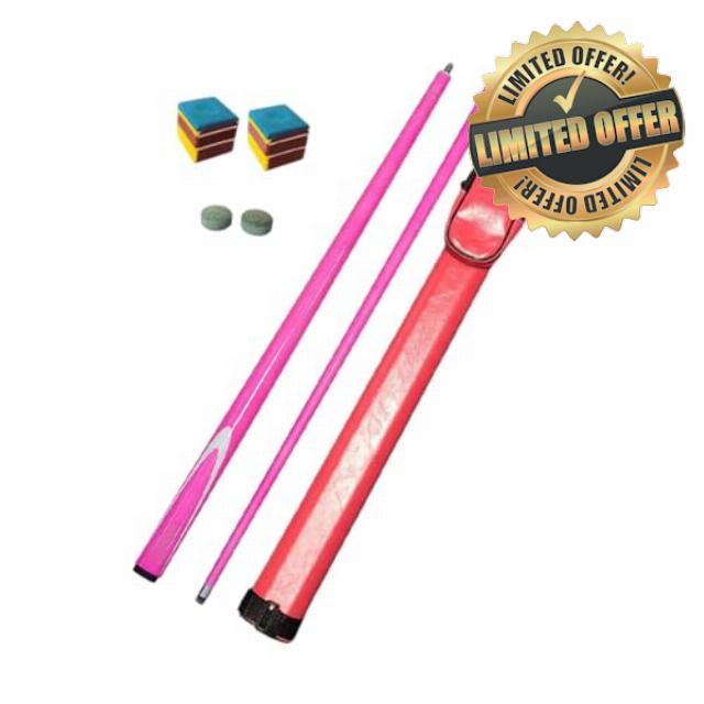 perfk Pool Cue Snooker Two Sections 9.5mm Tip 1/2 Joint Billiard Pool Cue Stick for House Practice Training Pool Game Men Women