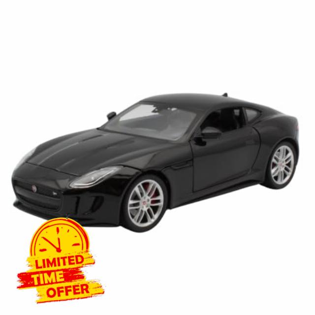 Diecast Model Car Compatible With Jaguar F-Type Coupe Welly 1:24 scale black