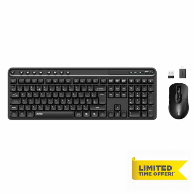 ZODE KM270S Wireless Keyboard and Mouse Combo