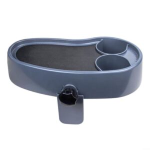Adjustable Bathtub Tray with Drink Holders Non-Slip for surface ABS Plastic Side Caddy for Pool Relaxation 40cm Black