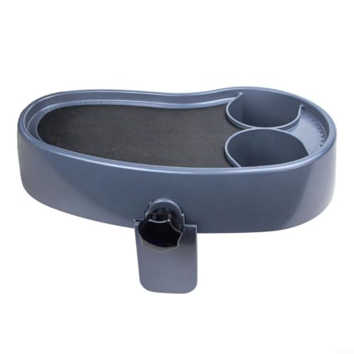 Adjustable Bathtub Tray with Drink Holders Non-Slip for surface ABS Plastic Side Caddy for Pool Relaxation 40cm Black