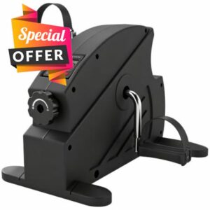 SPORTNOW Mini Exercise Bike with Stepless Adjustable Resistance