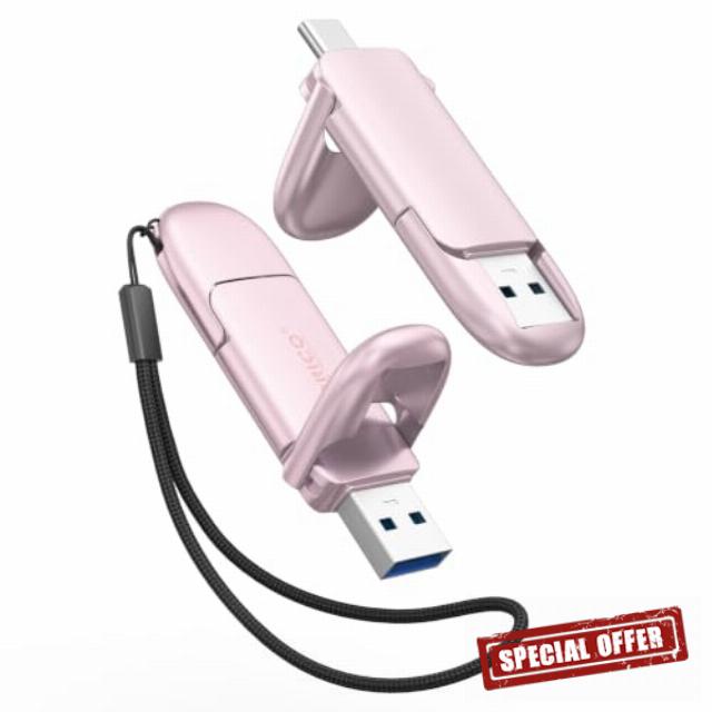 ORICO 64GB USB Memory Stick Dual Flash Drive C+A Thumb Drive up to 150MB/s