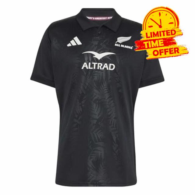 adidas Men's All Blacks Home Replica Short Sleeve (Pack of 1)