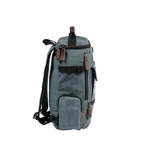 Krieg Blue Grey                                                          Updated canvas backpack