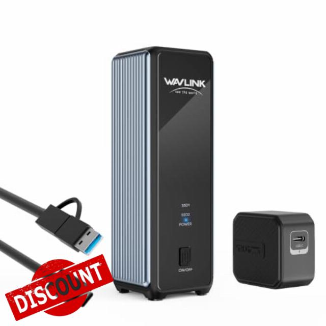 WAVLINK Dual M.2 NVMe SSD Enclosure