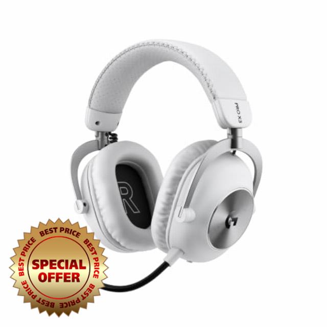 Logitech G PRO X3 LIGHTSPEED Gaming Headset - White                                                          48 kHz Mic