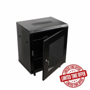 12U Server Rack Data Cabinet Wall Mounted Storage Rack 60kg Load AV Cabine