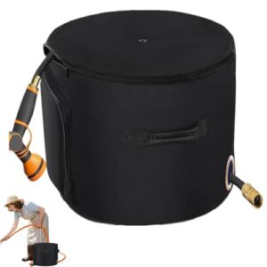 Large Capacity Gardening Equipment Container Box                                                          Garden Hose Holder Pot with Lid