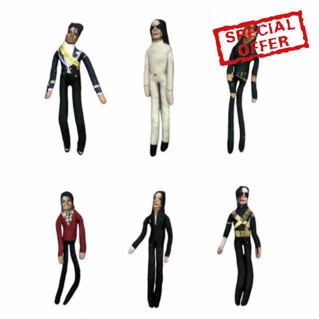 Pack of 6 Michael Cuddly Toy MJ Doll Plush