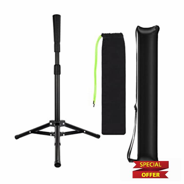 BOOSTEADY Baseball & Softball Batting Tee – Portable Tripod Stand with Adjustable Height 25"–40"