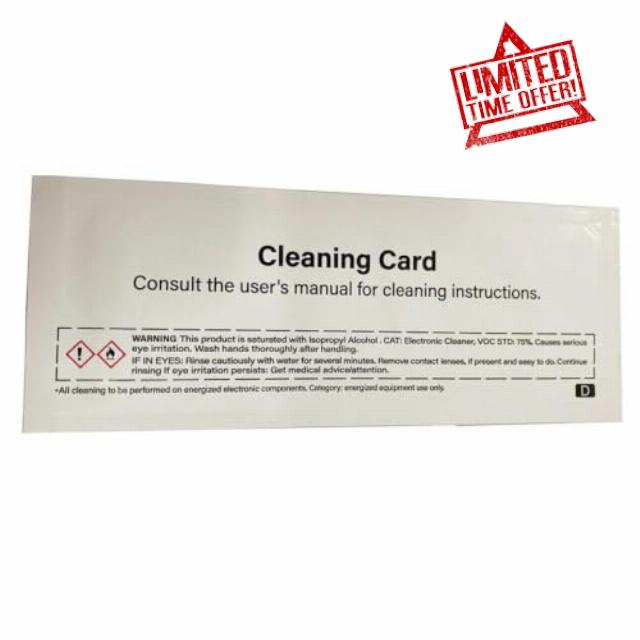 Cleaning Cards 54x172mm PN 105999-311 Compatible With ZC100 ZC300 Series Card Printe