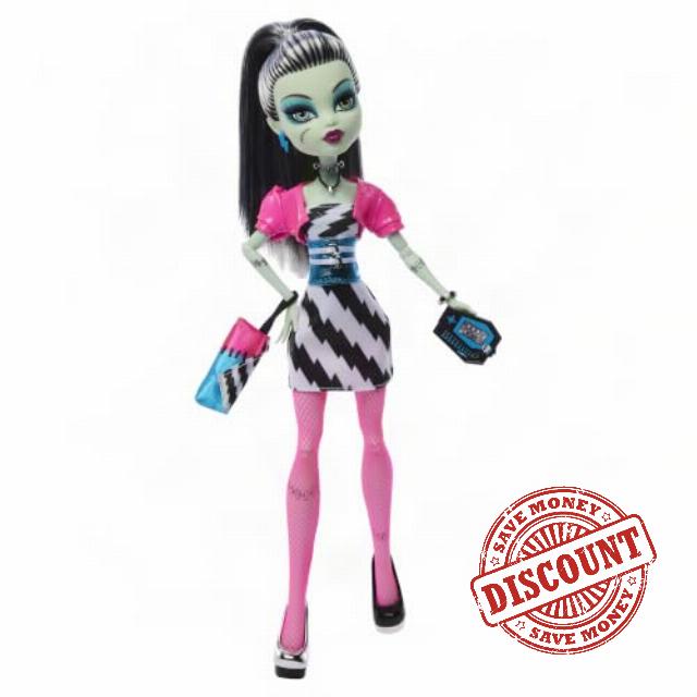 Monster High Dawn of the Dance Frankie Stein Reproduction Doll                                                          Boo-riginal Creeproduction Frankie Stein with Party Dress and Accessories like Purse