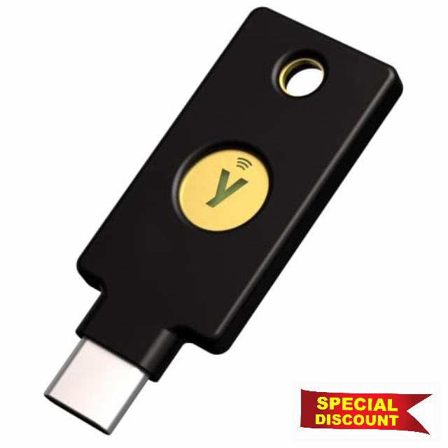 Yubico - YubiKey 5C NFC FIPS (140-3) - Multi-Factor authentication (MFA) Security Key and passkey