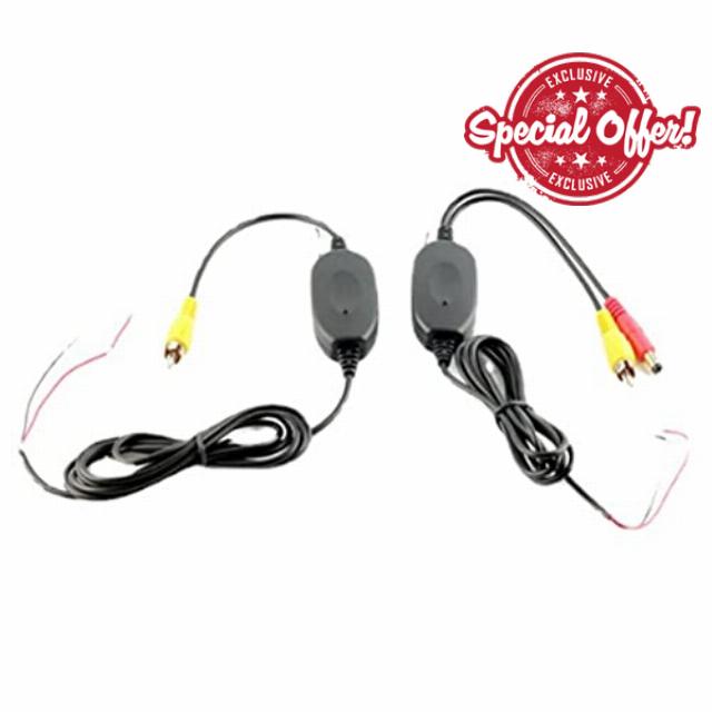 1Set 2.4GHZ Wireless Video Transmitter Receiver 2.4GHZ Wireless Receiver Video Transmitter Receiver for Car DVD Monitor WIFI Reverse Rear Backup View Camera