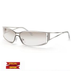 Geometric Oval Metal Sunglasses Women UV400 Thin Frame                                                          Gradient Lens Reduces Glare