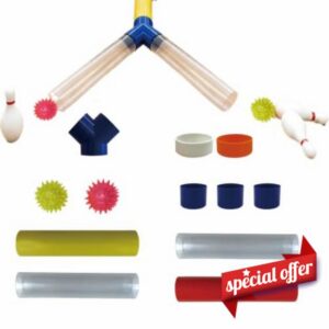 Kid Ball Tunnel Track Toy STEM Educational Construction Set                                                          Tube Building Playset for Kids Girls Children Traveling Birthday Homeschool Preschool Road Trip