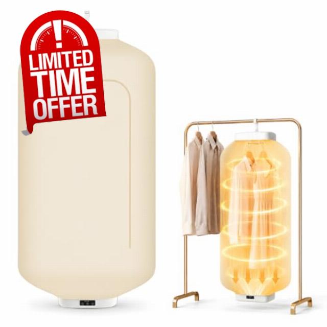 Portable Heated Clothes Airer Clothes Dryer