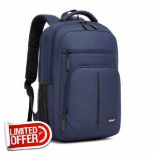 Kono Laptop Backpack 15.6 Inch Lightweight Rucksack School Bag                                                          3 Compartments