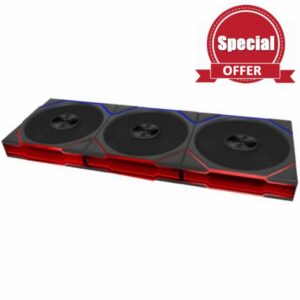 Lian Li UNI FAN TL FLEX Reverse 120mm Triple Fan Pack w/Controller - Black                                                          Three reverse-blade 120mm ARGB fans with daisy-chain controller