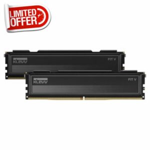 KLEVV FIT V DDR5 32GB (2x 16GB) 6000MHz CL28 Gaming Memory RAM kit                                                          Supports XMP 3.0