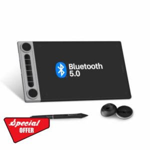 HUION Inspiroy Dial 2 V2 Bluetooth 5.0 Drawing Tablet