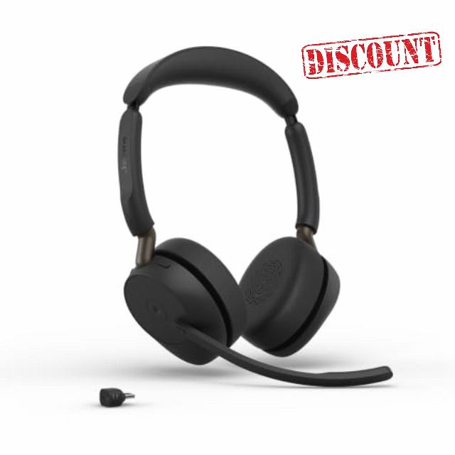 Jabra Evolve3 65 Dual Wireless Bluetooth Headset with Mic