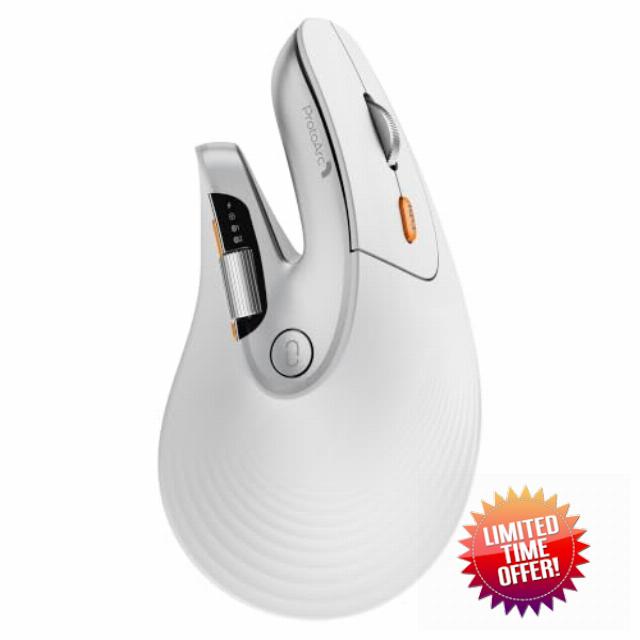 ProtoArc EM11 Pro Ergonomic Vertical Mouse for Large Hands with Side Scroll                                                          Designed for Hands 19-21.5cm