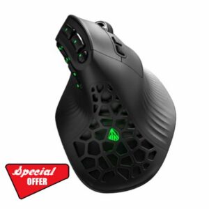 SOLAKAKA E9 Ergonomic MMO Wireless Gaming Mouse-24800 DPI                                                          PAW3311 Sensor