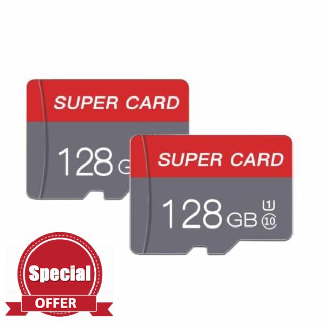 128GB Micro SD Card Class 10 TF Card with Adapter High Speed Memory Card for Tablet