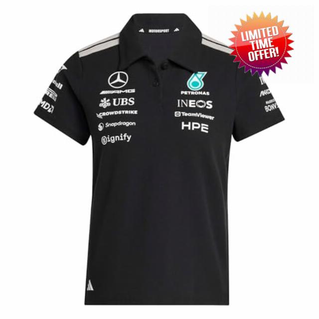 Adidas Women's Mercedes - Amg Petronas Formula 1 Team Engineers Polo Regular Polo Shi