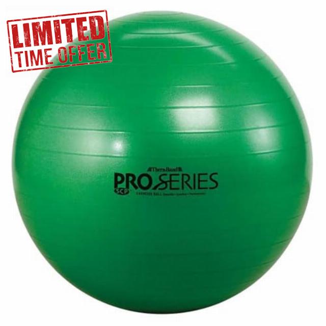 Theraband Exercise Ball Pro Series SCP 65cm Green | Professional Gym Ball for Stability & Fitness