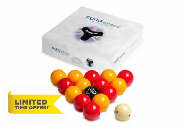 DYNASPHERES OSMIUM 2" (50.8mm) UK POOL BALLS WITH BLUE SPOTTED CUE BALL**                                                          Pool Balls