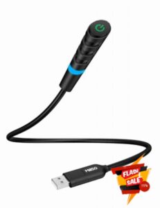MillSO USB Microphone for PC Portable Gooseneck USB Computer Microphone                                                          Mute