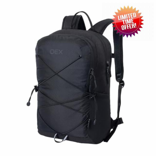 OEX Ravo 25L Daysack Recycled Ripstop Backpack                                                          Air Channel Back System