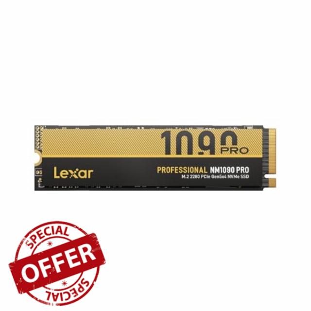 Lexar 2TB PCIe 5.0 Gen5 NVMe SSD NM1090 PRO