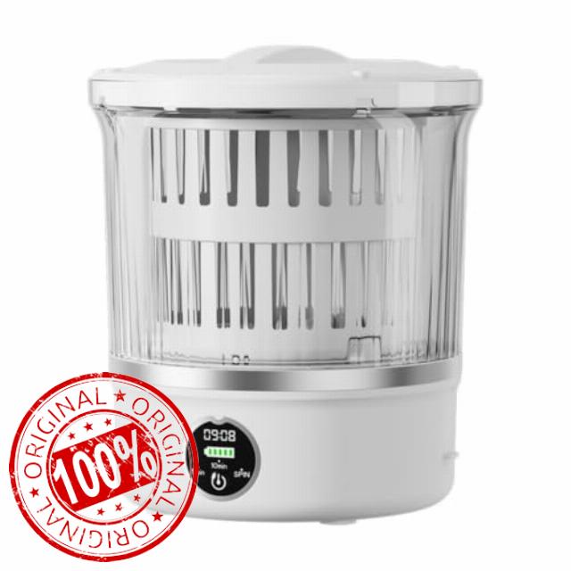 Portable Washing Machine for Mini 3L with Timer for Dual Wash Dry Mode                                                          Spin Basket 15w 6000mAh energy‑saving Quick-Dry Dual Mode for Baby Clothes Underwear Camping Dorm