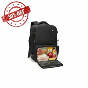17 Inch Laptop Backpack with Lunch Compartment Lunch Backpack for Women Men Large Insulated Picnic Bag Large Family Work Cooler Rucksack Travel Backpacks with Laptop Compartment